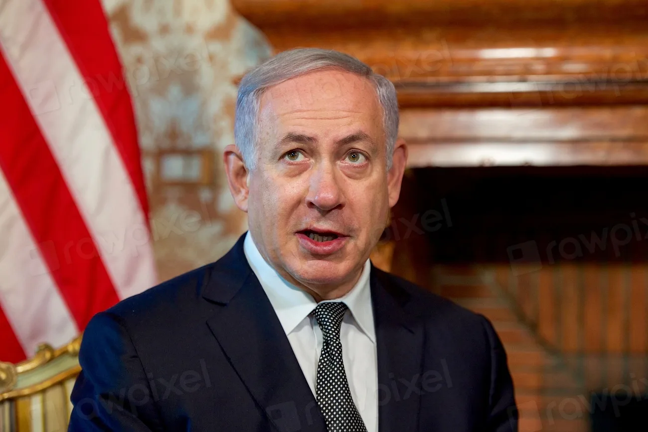 ראש הממשלה בנימין נתניהו נואם בפני כתבים